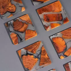 Tabletex Bán Chạy Cốc Cà Phê Trà Thiết Kế Hình Tròn Hình Vuông Đế Lót Ly Bằng Gỗ Nhựa Có Giá Đỡ Bộ - Product Image 6