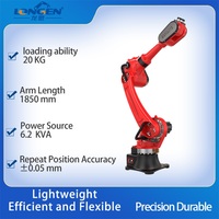 Robot industriel à 6 axes BORUNTE avec boîte de vitesses et moteur, manutention automatique, palettisation, capacité de charge de 20 kg, entraînement servo-électrique