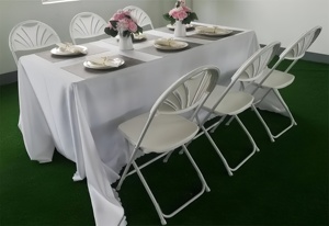 Chaises pliantes légères pour l'école, le parc, la villa, l'atelier, le <span class=keywords><strong>jardin</strong></span>, les mariages, les célébrations, les événements, design <span class=keywords><strong>noir</strong></span> à dossier en éventail - Product Image 2