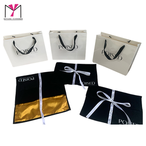 MuYang 2026 Hot Sale Custom logo Luxury <b>White</b> Handbag set with Velvet <b>Envelop</b> Hair Bag - Product Image 1