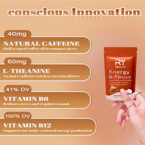 Hot Selling Cognitive Brain Supplement für Erwachsene Natürliche Koffein quelle Zuckerfrei für den täglichen Gebrauch Energie und Fokus Mints - Product Image 4