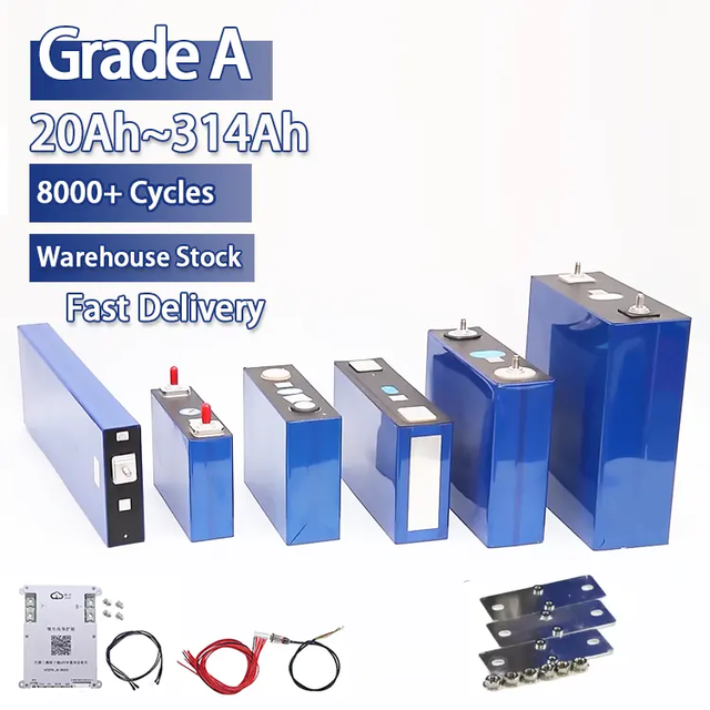 Grade LiFePo4 3.2v Prismatic Lithium Ion Battery Pack 280Ah/314Ah/340Ah Options for Home Energy Storage 10000+ Cycles CE/FCC