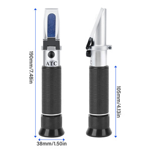 KFG-01502B portable Brix réfractomètre mètre 0-28% analyseur de salinité de l'eau de mer 0-100% testeur de salinité d'aquarium ATC réservoirs de pêche