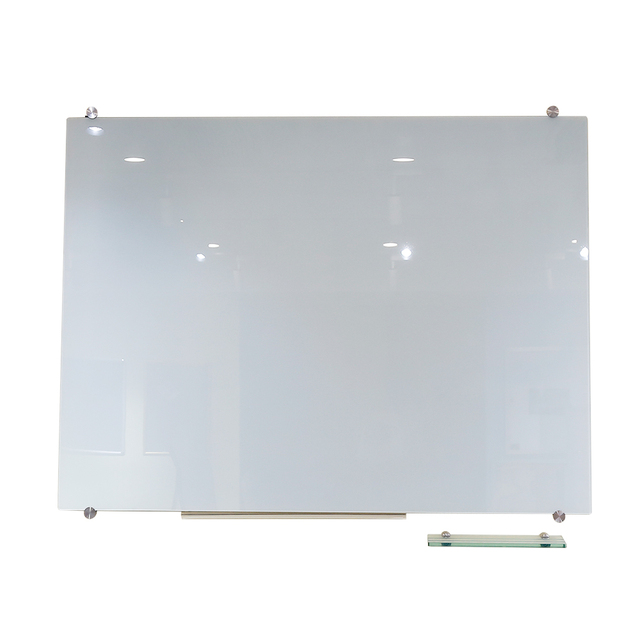 Smooth Mirror Glass Plate Magnetic Glass Whiteboard with Customizable Size & Color Easy Writing/Erase for School Home Office