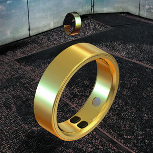 IP68防水スマートリングBPAフリーステンレススチールセラミックケース心拍血圧睡眠トラッカーIOS Androidアプリコントロール - Product Image 2