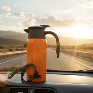 Portable 12V/24V Cordless Electric <strong>Kettle</strong> 0.8L Stainless Steel Keep Warm Temperature Control Cigarette Lighter <strong>Plug</strong> for Car Use - Product Image 5