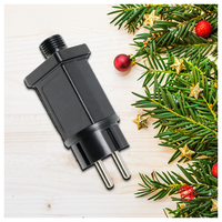 Adaptateur d'alimentation étanche 24V 0.75A à prise UE pour guirlandes lumineuses LED, compatible SCP 5-24W, sortie CC 12W