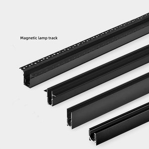 ระบบไฟแม่เหล็กแทร็กอัจฉริยะเชิงพาณิชย์ DC 48V รางแบบเป็นเส้นตรงโคมไฟ LED รางไฟแม่เหล็ก