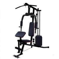 Petite plateforme d'entraînement multifonction en acier pour usage domestique, avec fonctions de tirage dorsal assis, d'agrandissement de la poitrine et de machine papillon DX-H028