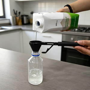 Cuillère doseuse de 10 g avec entonnoir, gadget de cuisine polyvalent <span class=keywords><strong>pour</strong></span> café moulu, dosettes réutilisables, poudre de protéines - Product Image 4