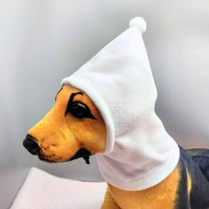 Ramah lingkungan bulu Polar Mock kucing & beras anjing berubah lucu hewan peliharaan natal ulang tahun Halloween hiasan kepala rompi dengan telinga kucing - Product Image 3