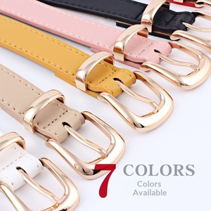 Nouvelle ceinture décontractée pour femme, style européen et américain, avec boucle ardillon en alliage, multicolore, 2,4 cm x 105 cm, marque Jessi, en stock - Product Image 2