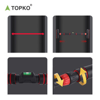 Barre de traction murale TOPKO en acier multi-poignées, réglable pour entraînement du haut du corps à domicile