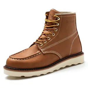 工厂价格工作靴古德年贴边防水防滑安全鞋，用于新设计的安全穿着