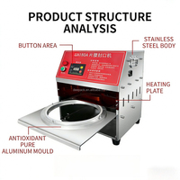 Machine d'emballage sous blister semi-automatique DEEPACK de haute qualité, scelleuse thermique pour la restauration rapide, les boîtes à emporter et les boîtes à lunch