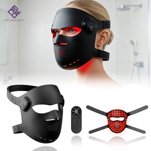 <span class=keywords><strong>Masque</strong></span> facial LED EYCO personnalisé en silicone souple NIR pour <span class=keywords><strong>photothérapie</strong></span>, <span class=keywords><strong>masque</strong></span> facial LED infrarouge pour soins de beauté PDT - Product Image 1