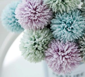 Offre Spéciale – Branche de Chrysanthème Artificielle Faite à la Main, Fleurs en Soie en Gros pour Mariage, Fête des Mères, Noël, Décoration de Gâteaux, DIY - Product Image 6