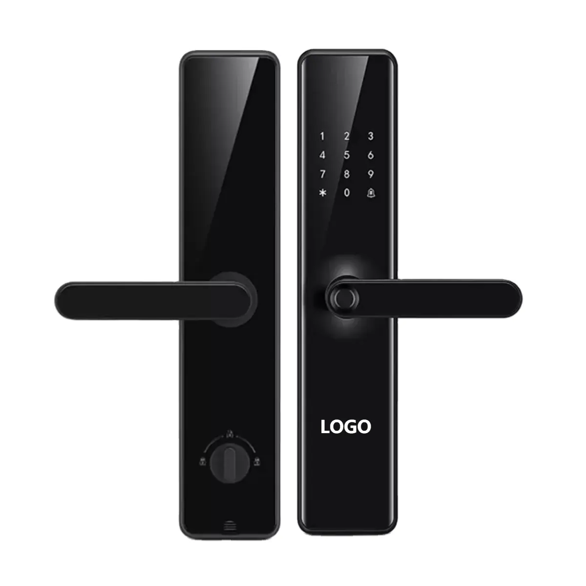 Anxia Smart Locks Mot de passe temporaire, RFID, entrée d'application sans fil Clavier à écran tactile Smart WiFi Home Door Lock