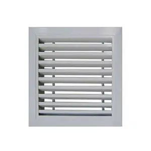 Difusor de ar circular de teto quadrado redondo, ventilação de alumínio para parede externa de ventilação