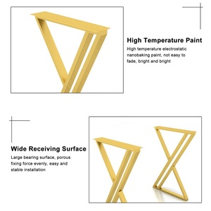 Bảng Cơ Sở Hiện Đại V Hình Chữ Thập Dinning Phòng Lớn Bệ Bàn Ăn Kim Loại Gang Thép <span class=keywords><strong>Chrome</strong></span> Nhà Hàng Nội Thất Chân - Product Image 4