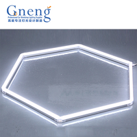 Lumière LED hexagonale personnalisée DIY pour salle de sport, 6500K, éclairage en nid d'abeille haut de gamme pour atelier