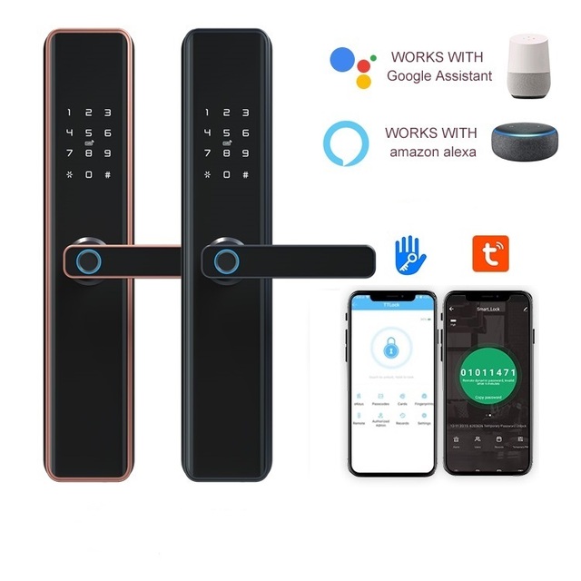 Junli Factory K1 Series Top Security Intelligent Smart Locks for Front Door Wi-Fi Zigbee Smart Lock