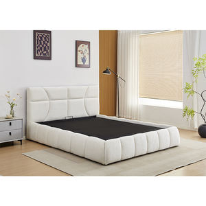king single <b>bed</b> set platform modern bedroom modern up-holstered queen luxury <b>double</b> king size wooden <b>bed</b> frame - Product Image 4