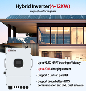 อินเวอร์เตอร์พลังงานแสงอาทิตย์แบบไฮบริด MPPT เดี่ยว/แยกเฟสอินเวอร์เตอร์พลังงานแสงอาทิตย์ความถี่ต่ำ24โวลต์48โวลต์4.2KW 5KW 6.2kw 10กิโลวัตต์ - Product Image 2