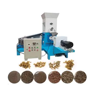 Preis verhandelbale Ein schnecken schwimmende Fischfutter Extrudi maschine Snack Extruder Tiernahrung Pellet Extruder