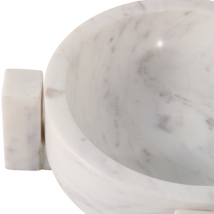 Ciotola in marmo con base per decorare il tavolino da caffè, elegante complemento d'arredo per il piano della cucina e come centrotavola - Product Image 6
