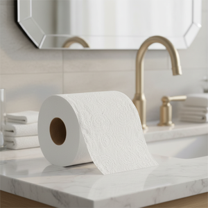 กระดาษชำระยี่ห้อ Yuelianke คุณภาพมาตรฐาน 100% เกรด WC แบบ 2 ชั้น แข็งแรง นุ่ม ผลิตจากเยื่อไม้บริสุทธิ์ สีขาว ม้วนมาตรฐาน - Product Image 2