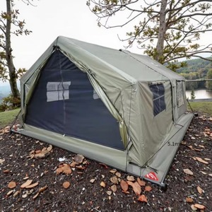 Carpa Inflable Grande para Acampar, Carpa Inflable Impermeable <span class=keywords><strong>de</strong></span> 5000 mm con Habitación <span class=keywords><strong>de</strong></span> Extensión para Acampar al Aire Libre en Familia - Product Image 3