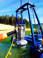 Mini-dragueuse à haute fiabilité à vendre, machine de dragage de sable et dragueuse submersible pour l'extraction de sable et le nettoyage des étangs