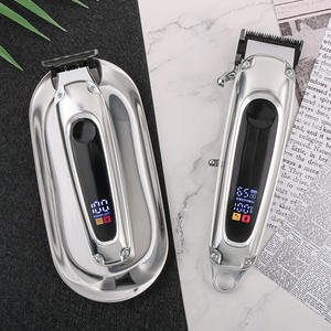 Ensemble de tondeuses et tondeuses électriques Tondeuses <span class=keywords><strong>à</strong></span> cheveux électroniques sans fil <span class=keywords><strong>pour</strong></span> hommes Ensemble de tondeuses de barbier avec affichage numérique - Product Image 3