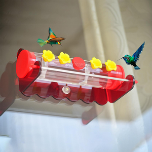 Cửa sổ <span class=keywords><strong>Bird</strong></span> <span class=keywords><strong>Feeder</strong></span> với selfadhesive Hooks Thêm hút mạnh mẽ ly an toàn cho sử dụng ngoài trời trên Windows treo chim ruồi - Product Image 6