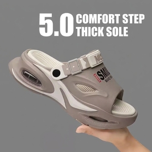 Sandales de plage pour hommes, sportives, souples, élastiques, en EVA pour un confort amortissant, légères, résistantes à l'usure, faciles à enfiler, confortables, respirantes, pour les sports de plein <span class=keywords><strong>air</strong></span> - Product Image 5