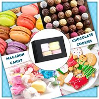 Fenêtre visible transparente papier kraft meilleur cadeau emballage artisanal Biscuit bonbons savon présent boîte de chocolat