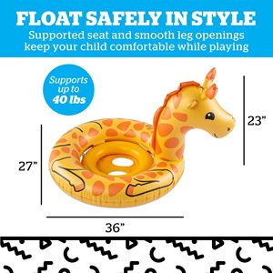 Cute Giraffe Baby <b>Pool</b> Float <b>Inflatable</b> Infant Toddler Swim Ring Beginner Water Float <b>for</b> Kids Ages 1 to 3 <b>Pool</b> Summer Play Toy - Product Image 2