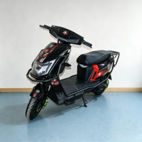 Moto électrique sportive en promotion avec porte-bagages arrière, 60V, longue autonomie, pour livraison de repas, cyclomoteur, scooter électrique