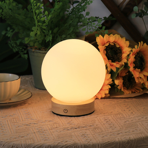 Factory Direct Wholesale Support Custom LED 2000mAh Wood Rechargeable <strong>Battery</strong> <strong>Operated</strong> <strong>Table</strong> <strong>Lamps</strong> Luxury Light for Home - Product Image 4