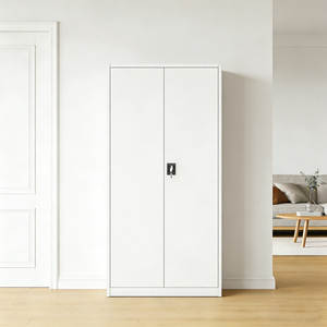 Armoire de classement en acier pour bureau avec serrure électronique et étagères réglables pour un stockage sécurisé des documents - Product Image 1