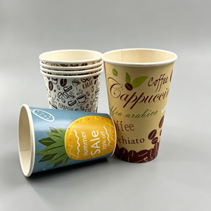 Fournisseur de gobelets en papier enduits de PE, en pâte de bois vierge, de qualité alimentaire, étanches, de taille personnalisée, pour boissons chaudes, en gros - Product Image 2