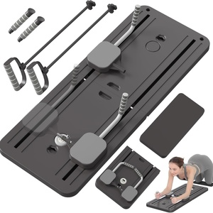 Planche de fitness multifonctionnelle quatre-en-un en acier, <span class=keywords><strong>pliable</strong></span>, pour exercices <span class=keywords><strong>abdominaux</strong></span>/pectoraux, dispositif de soutien pour le plank - Product Image 3