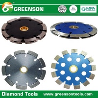 Lame de rainurage diamantée GREENSON personnalisée pour le béton armé, revêtement Ti-Coated