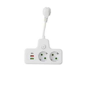ปลั๊กพ่วงแบบลูกบาศก์ NEW TIMES สีขาว/ดำ มาตรฐานยุโรป 10A พร้อมพอร์ต USB-Type C และเต้ารับไฟฟ้า 2 ช่อง - Product Image 4