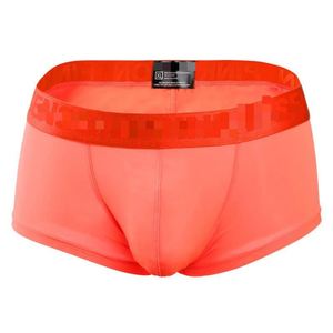 <b>Men's</b> Ice Briefs Boxers Thin Mid-Rise Breathable Knitted Solid Color Large Size Sexy Underwear - Product Image 4
