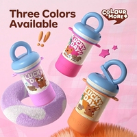 Bouteille isotherme portable en acier inoxydable 304 de 600 ml pour enfants, motif dessin animé Kawaii, sans BPA, maintien thermique 12-24h