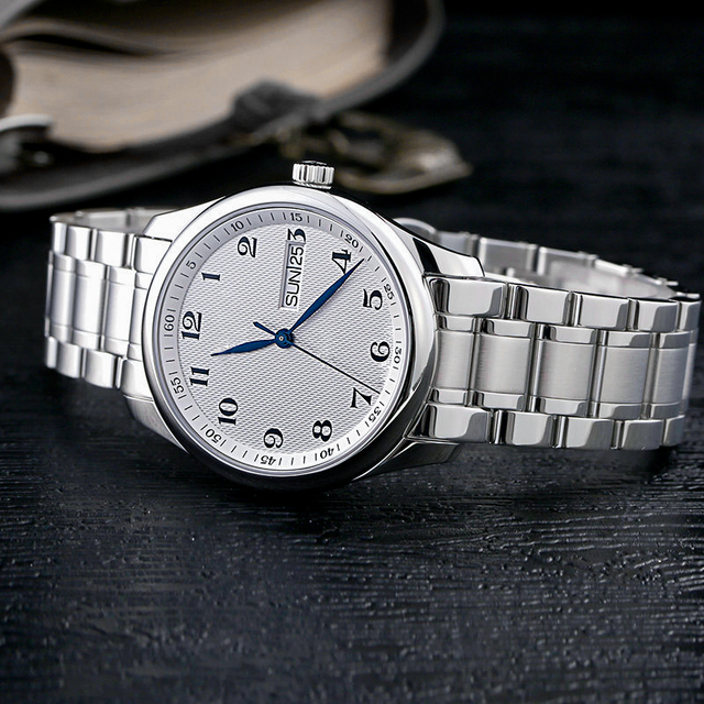 Japan Miyota 1S02 Movement Watch Stainless Steel Watch Men's Watch