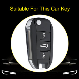 Innofit PUB1 voiture TPU couverture clé nouveau Style cuir pour <span class=keywords><strong>Peugeot</strong></span> citroën Opel 301 308 <span class=keywords><strong>2008</strong></span> 3008 408 accessoires voiture - Product Image 2