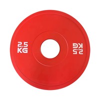 Plaques de poids fractionnelles codées par couleur DINUO, plaques en acier peintes à la fourne, en plusieurs poids, pour l'entraînement progressif en salle de sport